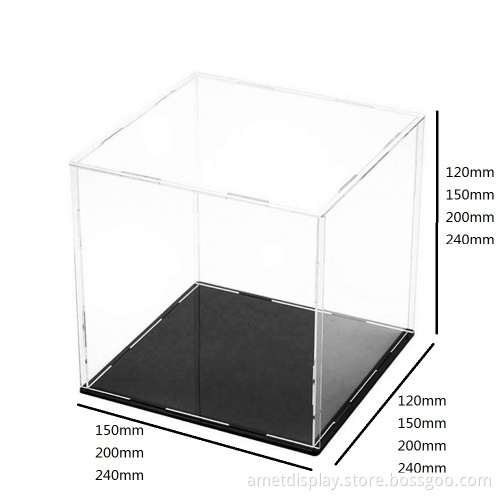 Display Case Dustproof Model Toy Showcase Action Figures Show Clear Box